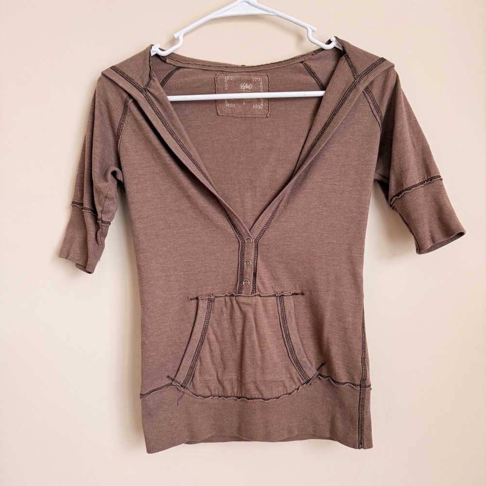 Brown y2k top